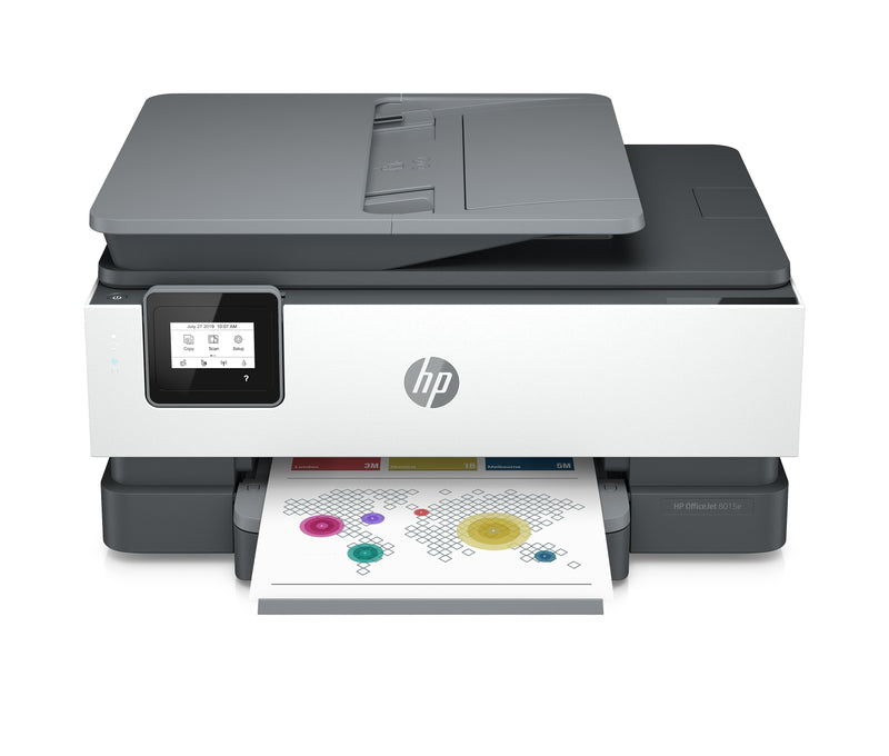 HP OfficeJet 8015e Wireless Color All-In-One Printer, Print, Scan, Copy, Best for Home Office, 6 Months FREE Ink (228F5A)