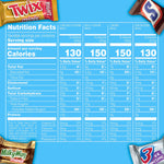 Mars Minis Milk Chocolate Candy Bars Jumbo Variety Pack, 30.63 oz. (460690)