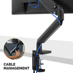 Fellowes Platinum Series Adjustable Monitor Arm, Up to 40" Monitor, Black (8043301)