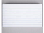 Universal Ruled Index Cards, 3" x 5", White, 100/Pack