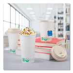 SOLO Compostable Paper Hot Cups, ProPlanet Seal, 16 oz, White/Green, 1,000/Carton