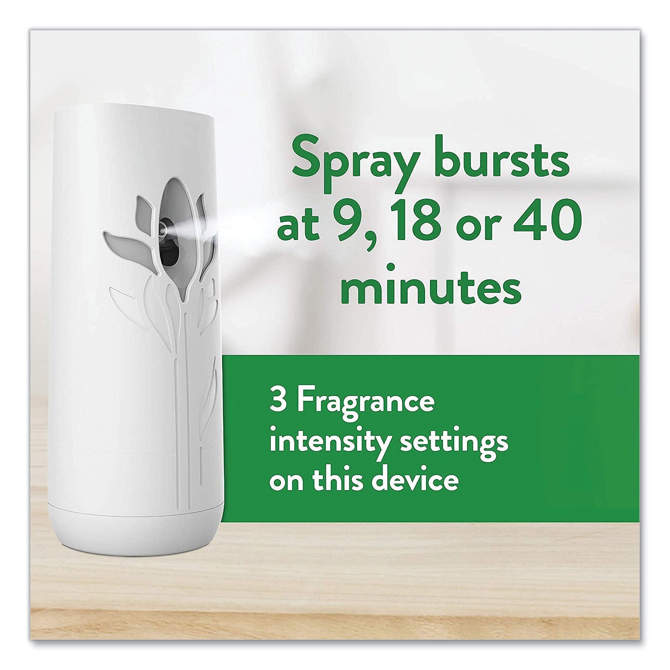 Air Wick Freshmatic Ultra Automatic Pure Starter Kit, Fresh Linen, White/Gray, 4/Carton (RAC01918CT)