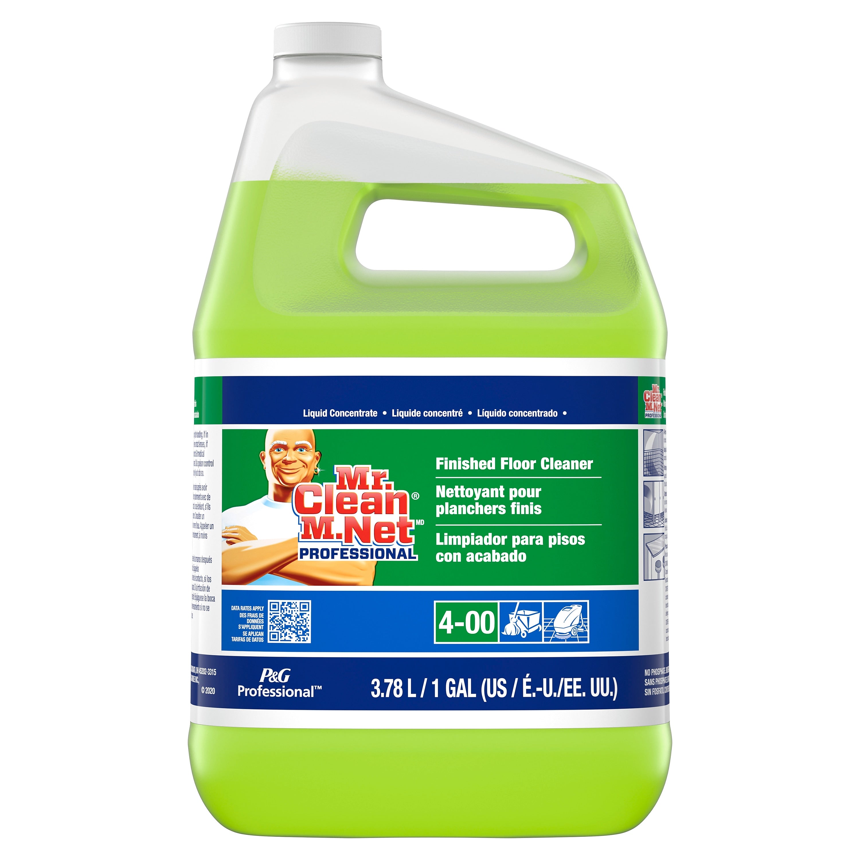 Mr. Clean Professional Finished Floor Cleaner, 3/Carton (39949)
