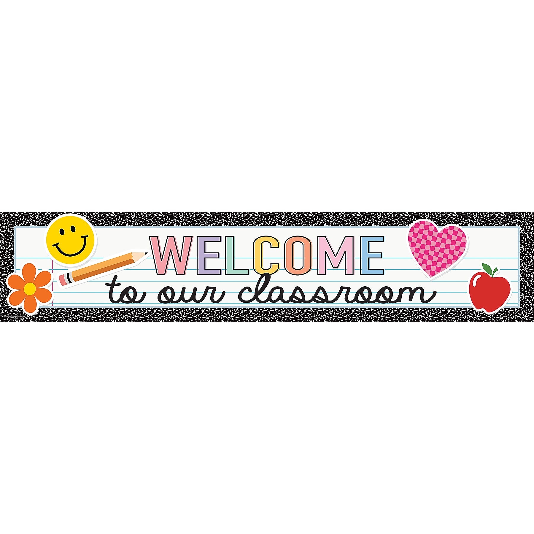 Teacher Created Resources Cool for School Welcome to Our Classroom Banner, 6/Pack (TCR9327-6)