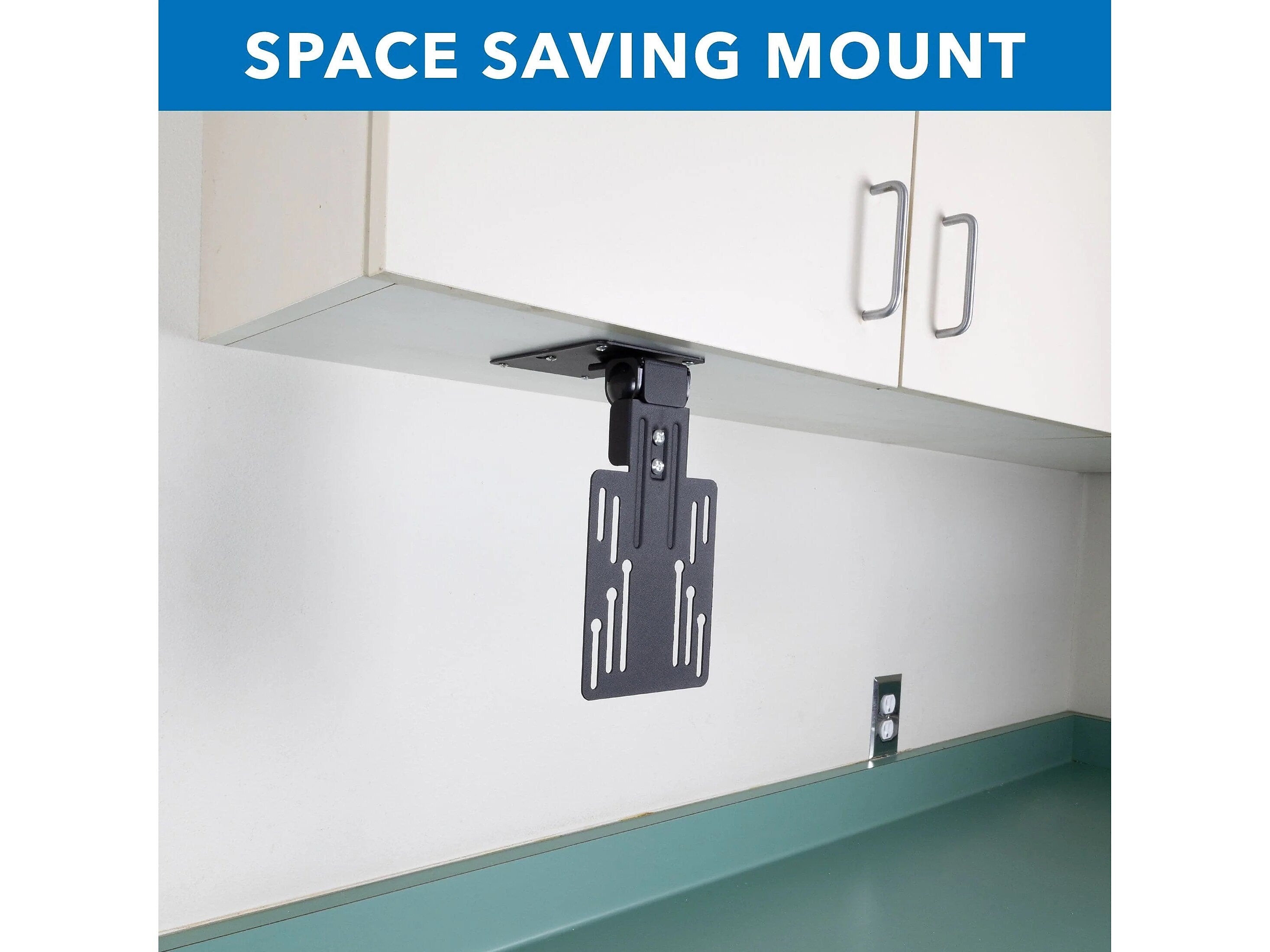 Mount-It! Tilt and Swivel Under-Cabinet and Ceiling TV Mount, 18 lbs. Max. (MI-4200)