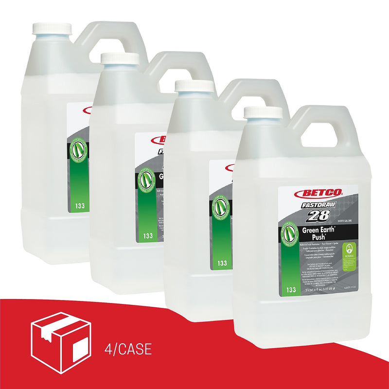 Betco Probiotic Solutions Push Drain Maintainer/Odor Eliminator, Mint Scent, 67.6 Oz., 4/Carton (1334700)