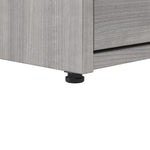 Bush Business Furniture Hustle 60"W Computer Desk and Low Storage Cabinet with Doors and Shelves, Platinum Gray (HUS011PG)