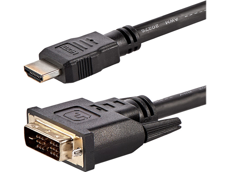StarTech 6' DVI-D to HDMI Display Cable, Male to Male, Black, 10/Pack (HDMIDVIMM610PK)