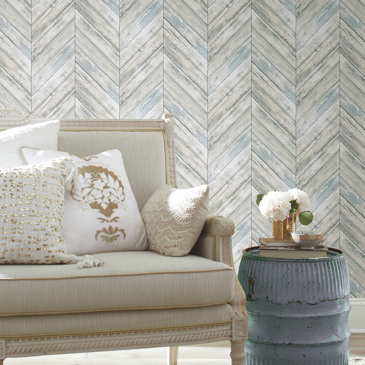 York Wallcoverings Herringbone Peel and Stick Wallpaper (RMK11454WP)
