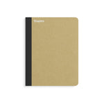 Staples Premium Composition Notebook, 7.5" x 9.75", Wide Ruled, 100 Sheets, Brown (TR52119)