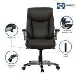 Sealy Posturepedic Axel Swivel Executive Office Chair, Dark Grey (64626)