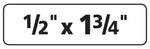 Avery Sure Feed Laser/Inkjet ID Labels, 1/2" x 1-3/4", White, 2,000 Labels/Pack (6467)