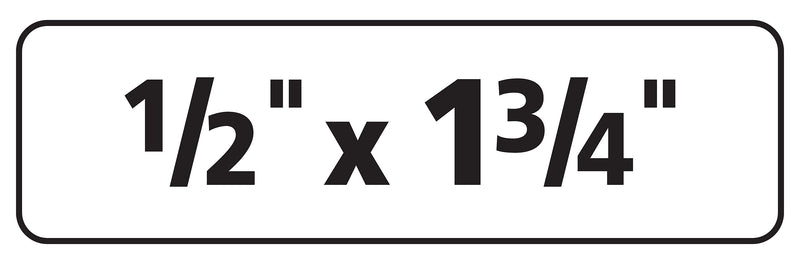 Avery Sure Feed Laser/Inkjet ID Labels, 1/2" x 1-3/4", White, 2,000 Labels/Pack (6467)