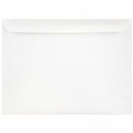 JAM Paper Booklet Envelope 9 1/2" x 12 5/8", White, 100/Pack (4023221d)