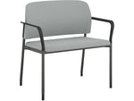 HON Accommodate Vinyl Upholstered Bariatric Stacking Chair, Flint/Textured Charcoal (HSB50.F.E.SX39.P7A)