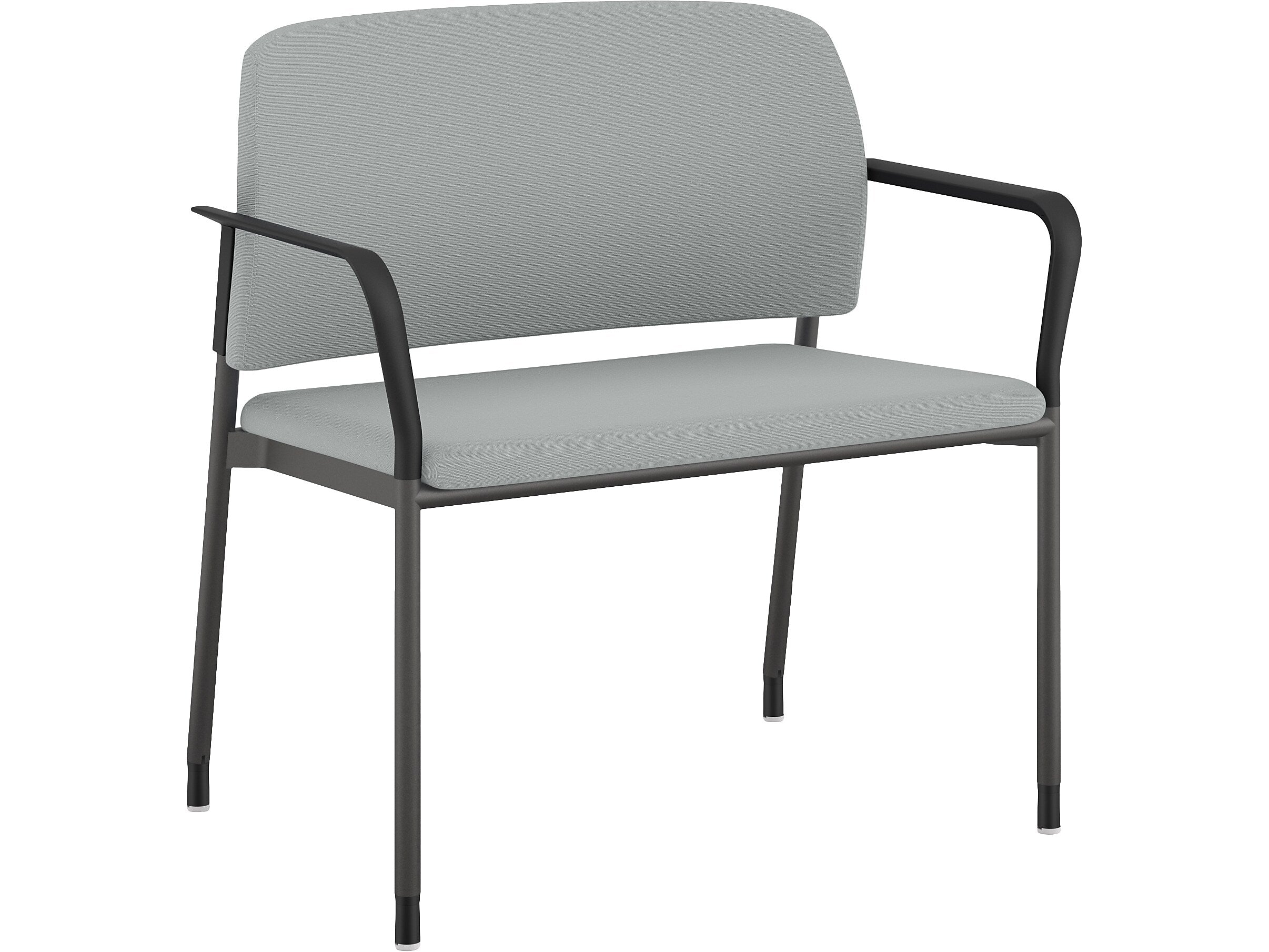 HON Accommodate Vinyl Upholstered Bariatric Stacking Chair, Flint/Textured Charcoal (HSB50.F.E.SX39.P7A)