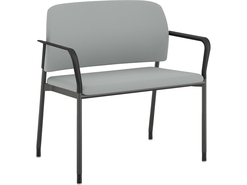 HON Accommodate Vinyl Upholstered Bariatric Stacking Chair, Flint/Textured Charcoal (HSB50.F.E.SX39.P7A)