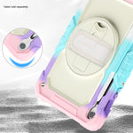 SaharaCase Raider Series Heavy Duty Case with Hand Strap for Galaxy Tab S10 FE /S9/S9 FE, Sunset Sorbet (TB00464)