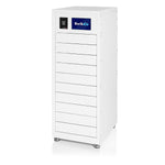 Luxor Kwik IQ Pro Lockable 10-Unit Electronics Storage Cabinet, White Steel (KBSL104)
