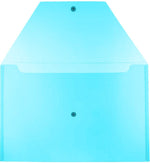 JAM Paper Premium Plastic Document File, Legal, Blue, 3/Pack (219S0BUX3)