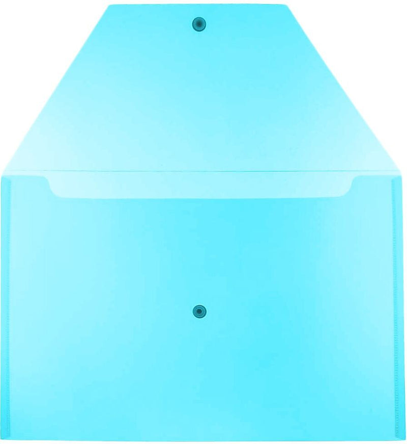 JAM Paper Premium Plastic Document File, Legal, Blue, 3/Pack (219S0BUX3)
