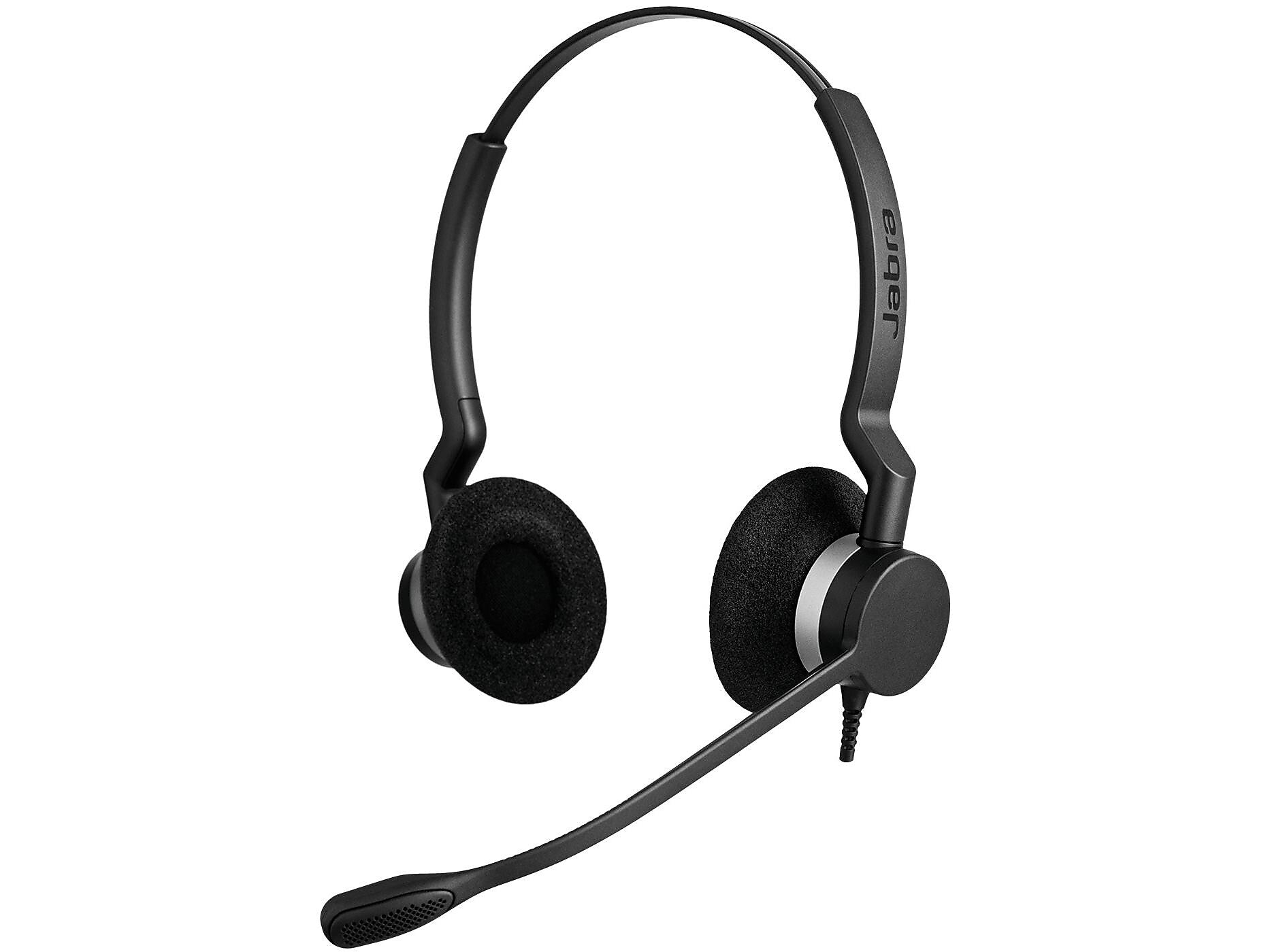 Jabra Biz 2300 Duo Stereo On Ear Headset, USB-A, UC Certified (GSA2399-829-109PTT)