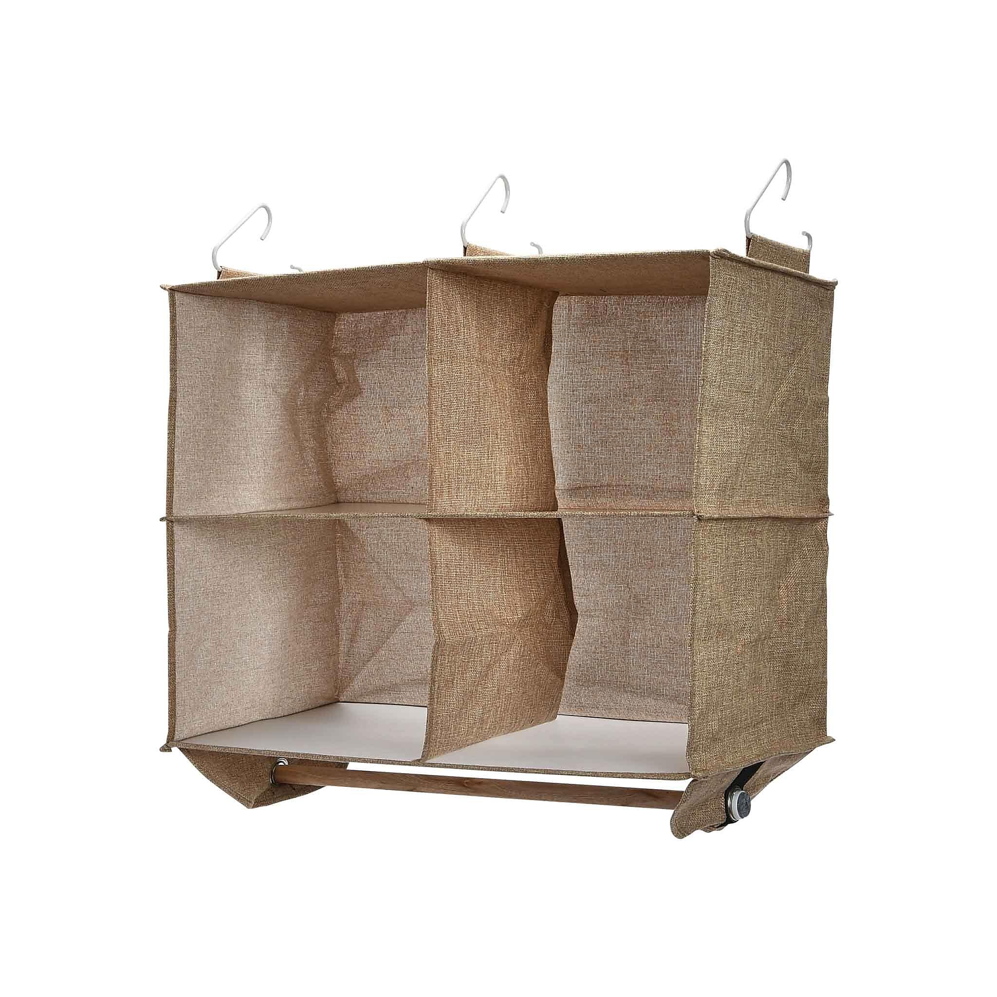 Household Essentials Hanging Organizer, 4 Pocket with Hangbar (7800-1)