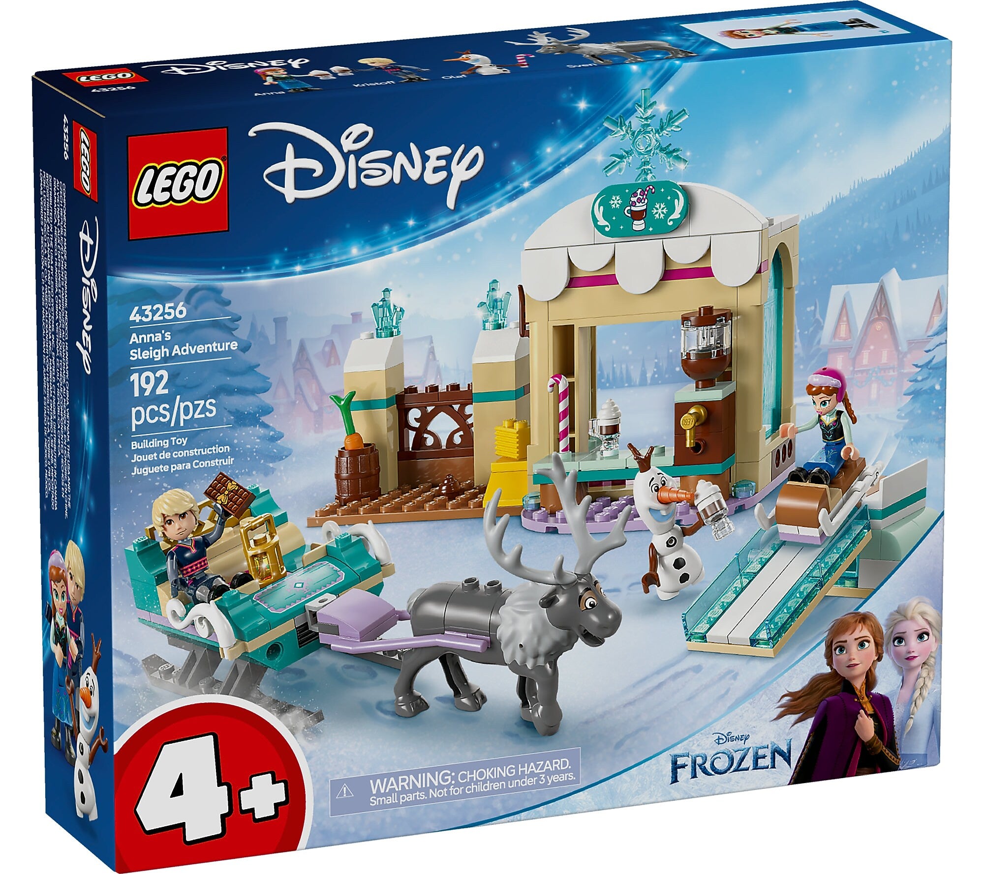 LEGO Disney Princess Annas Sleigh Adventure, 192 Pieces (43256)