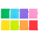 JAM Paper Poly Binder Pocket, Assorted Colors, 8/Pack (375032922)
