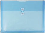 JAM Paper Premium Plastic Document File, Letter, Blue, 3/Pack (218B1BUX3)