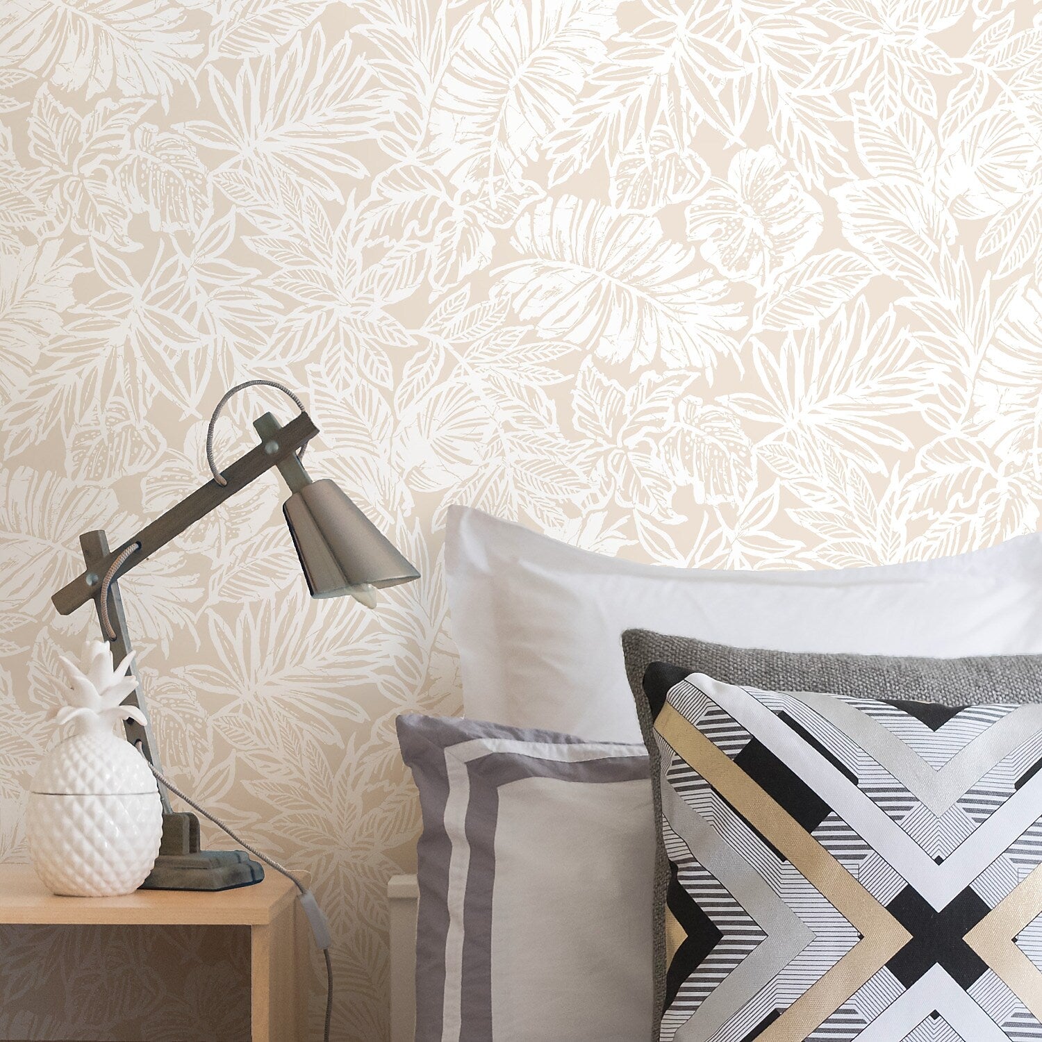 York Wallcoverings Batik Tropical Leaf Peel and Stick Wallpaper (RMK11435WP)