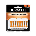 Duracell Size 13 Orange Hearing Aid Batteries, 16/Pack (DURDA13B16ZM09)