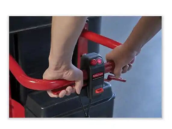Rubbermaid Motorized Roto Tilt Truck, 101 gal, 850 lb Capacity, Plastic, Black (RCP2173519)