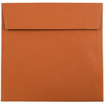 JAM Paper Booklet Envelope 6 1/2" x 6 1/2", Dark Orange, 50/Pack (3157452i)