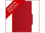 Medical Arts Press Pressboard Classification Folder, 2 Dividers, 2" Expansion, Legal Size, Deep Red, 10/Box (DV-T52-26-3DRD)