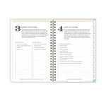 2025-2026 Day Designer for Blue Sky Secret Garden Mint 5" x 8" Academic Year Weekly & Monthly Planner, Plastic Cover