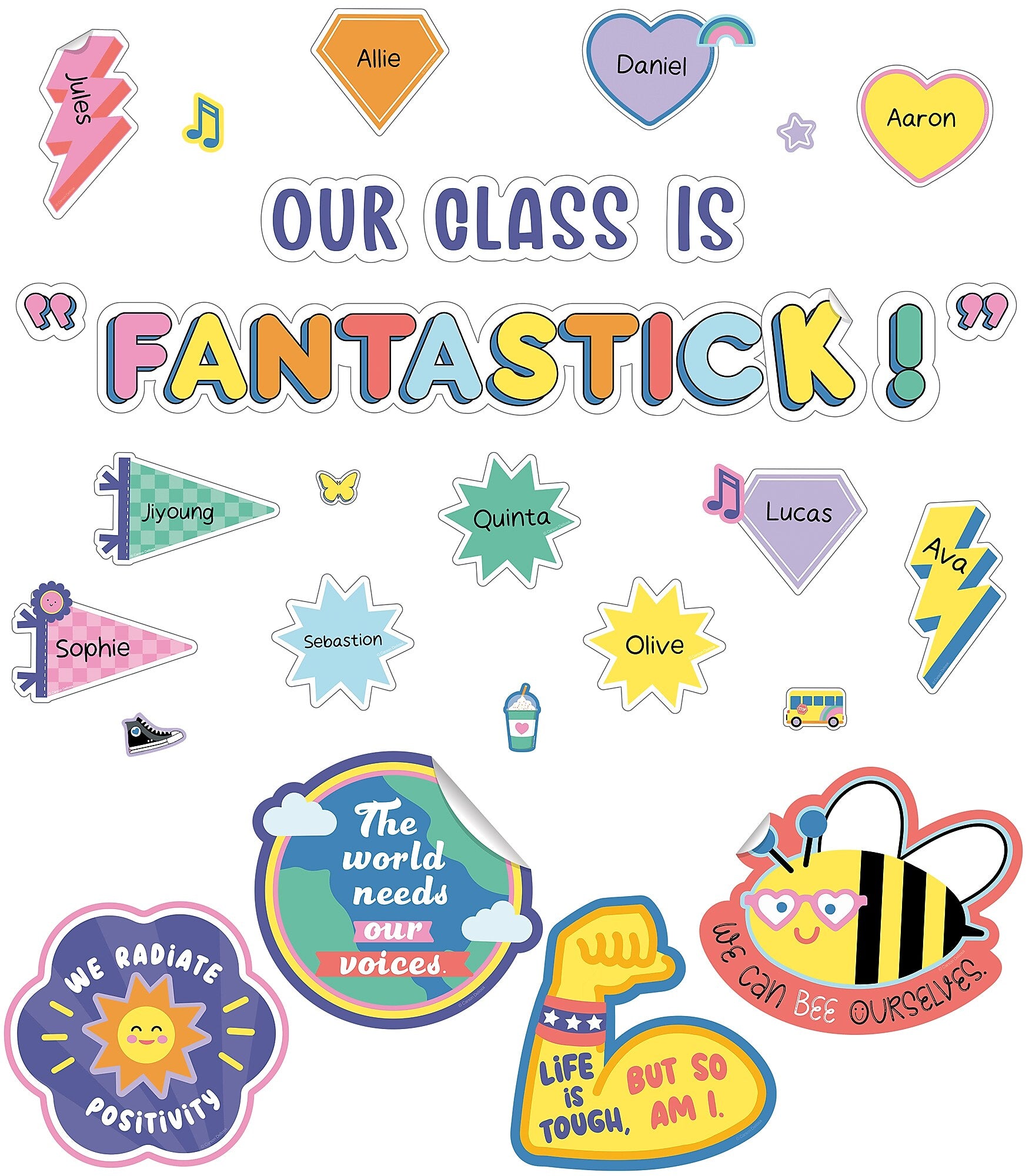 Carson Dellosa Education We Stick Together Our Class is Fantastic Bulletin Board Set, 79/Pack (110585)