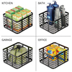 mDesign Steel Organizer, Matte Black (25940)
