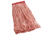 Rubbermaid Super Stitch Blend Mop Heads, Cotton/Synthetic, Red, Large (RCPD253RED)