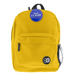 Bazic Classic Laptop Backpack, Medium, Mustard Yellow (BAZ1062)