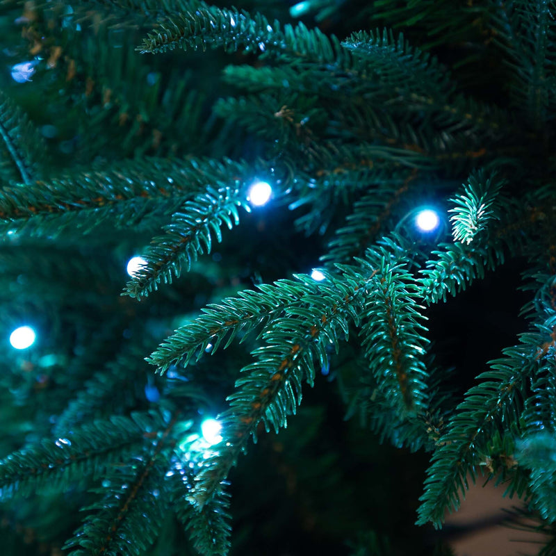 Nearly Natural 6-ft Pre-Lit Artificial Edmonton Fir Light Show Memory Shape Christmas Tree (T4785)