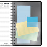2026 AT-A-GLANCE My Day 5" x 8" Daily Appointment Book, Faux Leather Cover Black (70-207-05-26)