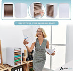 AdirOffice 11-Compartment Literature Organizer, 10.75" x 16.2", White (500-11-WHI)