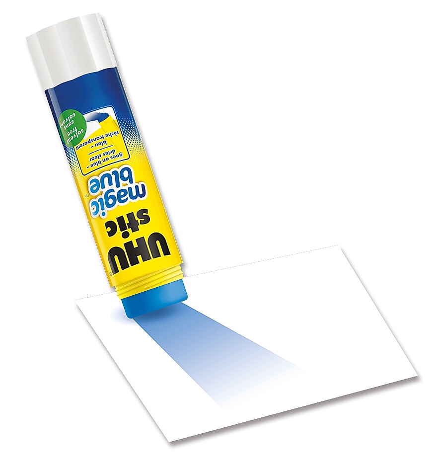 UHU stic magic blue Washable School Glue, 0.74 oz., Blue, (STD9U9960202)