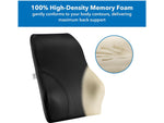 Mount-It! Ergo Collection Memory Foam Full-Back Cushion, Black (MI-1106)
