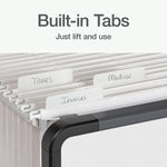 Pendaflex Standard Reinforced Hanging File Folder, 6-Tab, Letter, White, 20/Box (1006985)