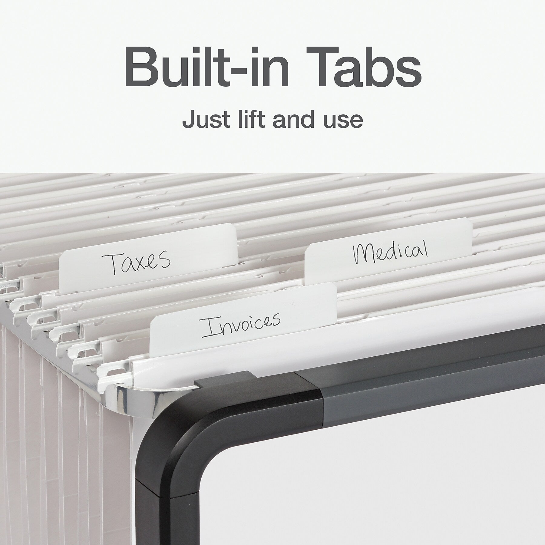 Pendaflex Standard Reinforced Hanging File Folder, 6-Tab, Letter, White, 20/Box (1006985)