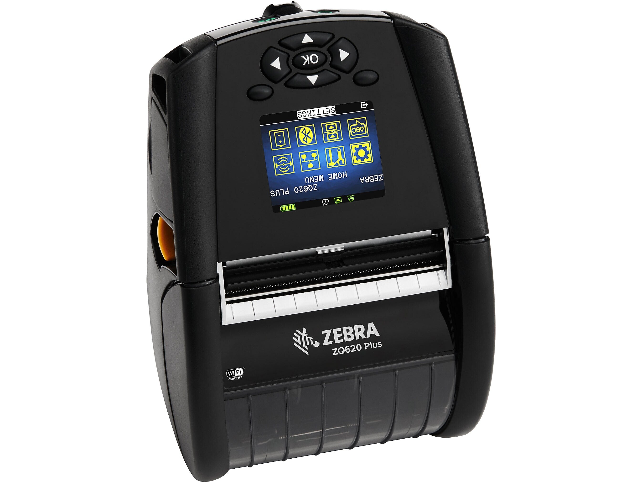 Zebra ZQ620 Plus Rechargeable Mobile Thermal Printer, Black (ZQ62-AUWA004-00)