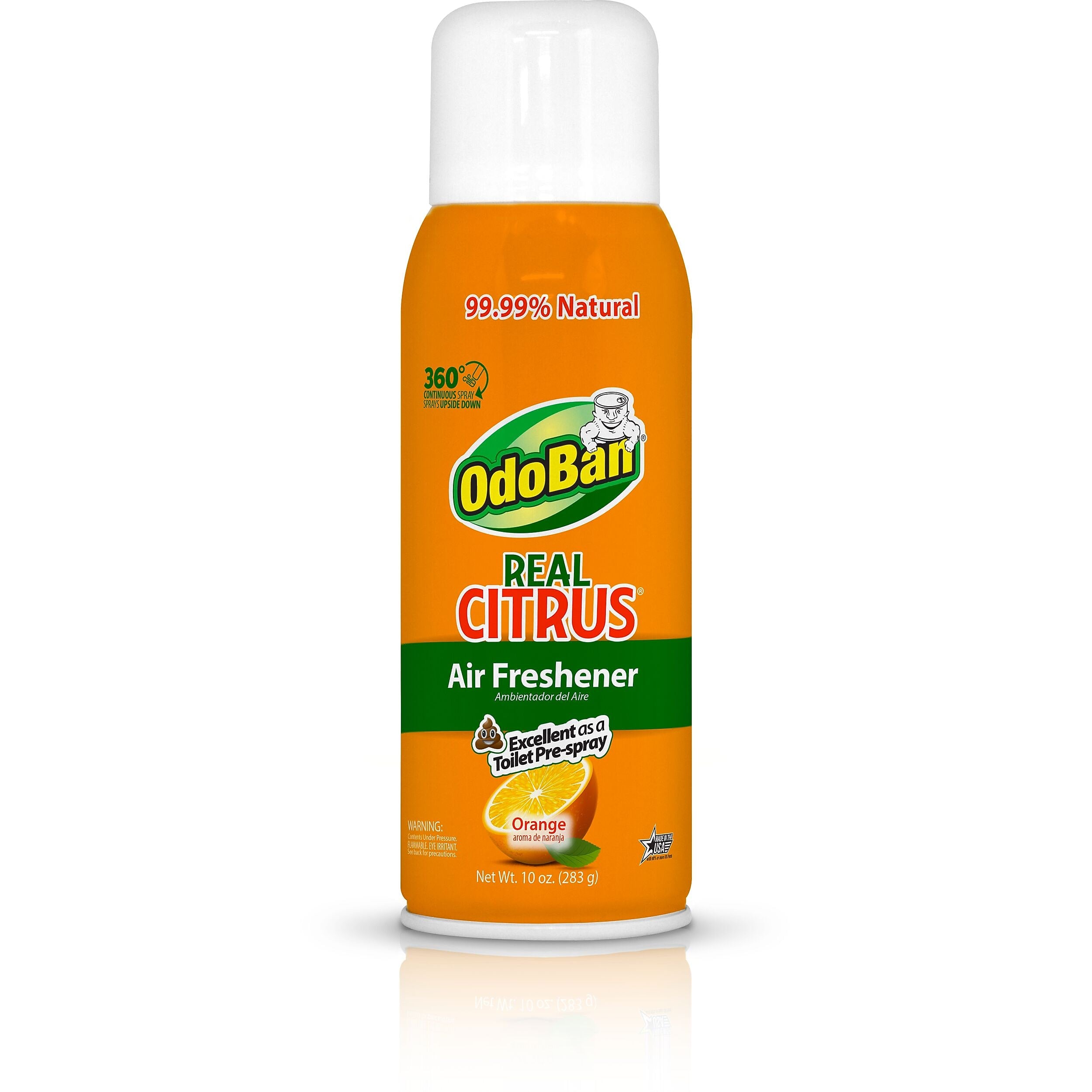 OdoBan Real Citrus Air Freshener Spray, 10 oz., Orange Scent (9793D70-10A)
