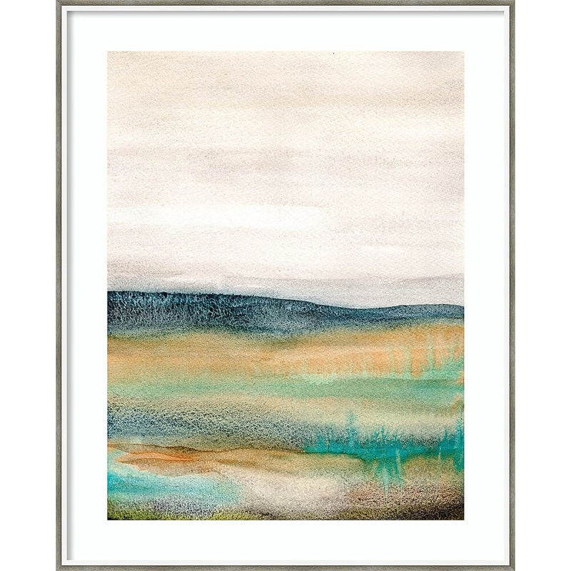 Amanti Art Foggy Mountain by Xizhou Xie Wood Framed Wall Art Print, 33" x 41" (A42677450023)